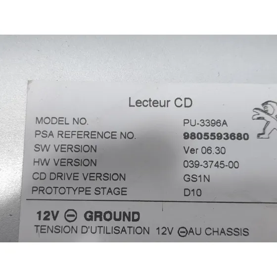 Sistema Audio / Radio Cd para Peugeot 308