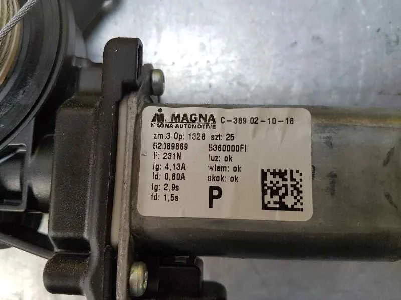 Elevalunas Delantero Derecho para Fiat Nuova 500 (150)