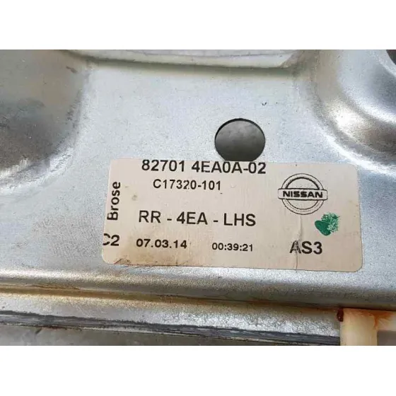 Elevalunas Trasero Izquierdo para Nissan Qashqai (J11)