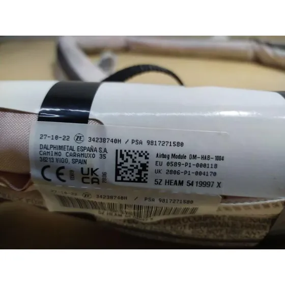 Airbag Cortina Delantero Derecho para Citroën Berlingo