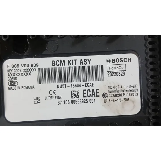 Caja Reles / Fusibles para Ford Fiesta Vii (Hj, Hf)