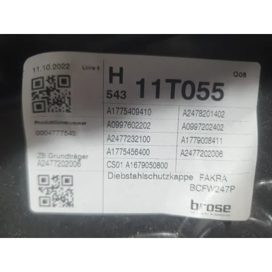 Elevalunas Delantero Derecho para Mercedes-Benz Gla (H247)