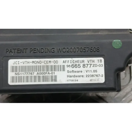 Pantalla Multifuncion para Peugeot 5008 (0U_, 0E_)