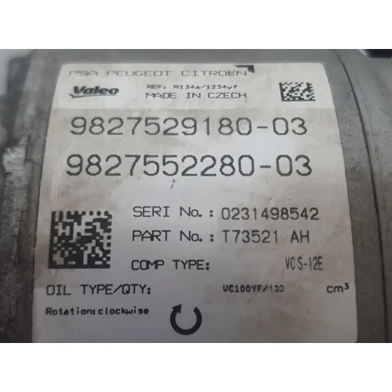 Compresor Aire Acondicionado para Citroën C5 Aircross (Ac_, Aj_, Ar_, A4_)