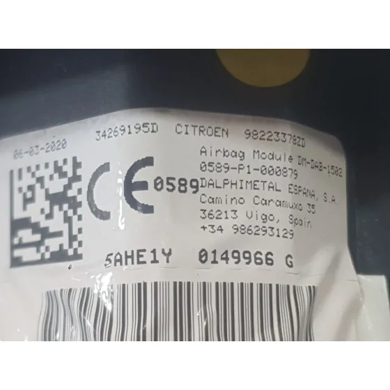 Kit Airbag para Citroën C5 Aircross (Ac_, Aj_, Ar_, A4_)