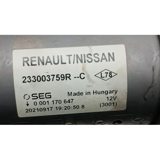 Motor Arranque para Nissan Nv250 Furgoneta (X61)