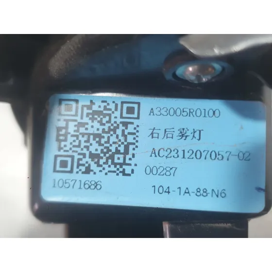 Piloto Trasero Derecho Paragolpes para Mg Zs Suv (Azs1)