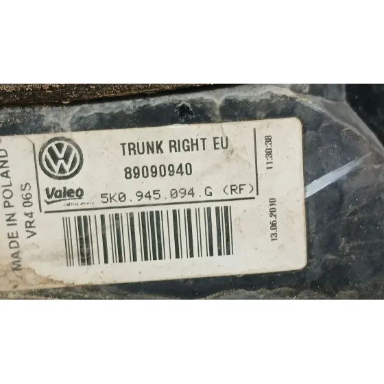 Piloto Trasero Derecho Interior para Volkswagen Golf Vi (5K1)