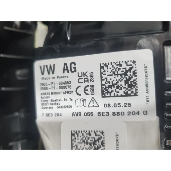 Kit Airbag para Skoda Octavia Iv (Nx3, Nn3, Pv3)