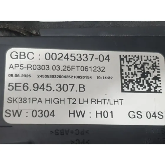 Piloto Trasero Izquierdo Interior para Skoda Octavia Iv (Nx3, Nn3, Pv3)