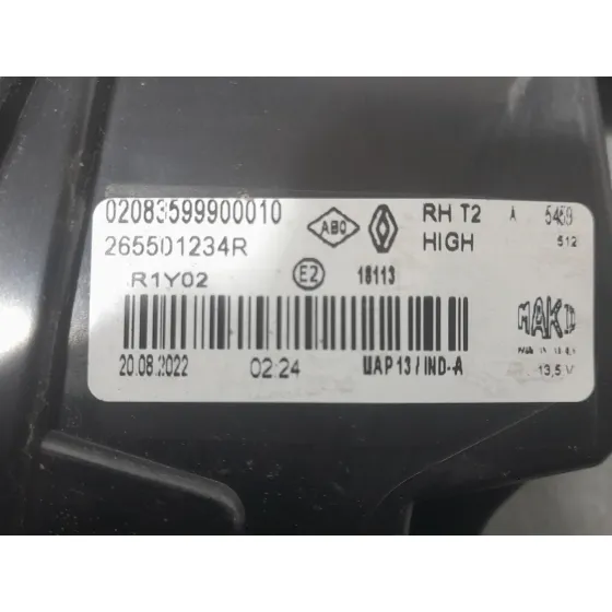 Piloto Trasero Derecho Interior para Renault Captur Ii (Hf_)