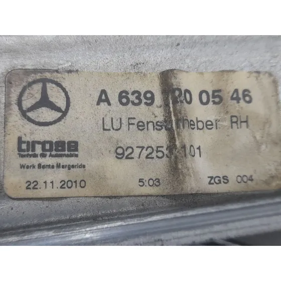 Elevalunas Delantero Derecho para Mercedes-Benz Vito / Mixto Furgoneta (W639)