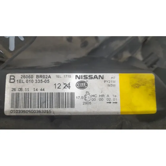 Faro Izquierdo para Nissan Qashqai I (J10, Nj10)