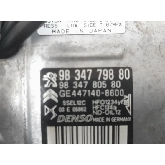 Compresor Aire Acondicionado para Peugeot 2008 Ii (Ud_, Us_, Uy_, Uj_, Ur_, Uc_)