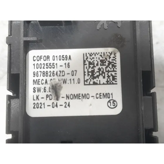 Mando Elevalunas Delantero Izquierdo para Peugeot 2008 Ii (Ud_, Us_, Uy_, Uj_, Ur_, Uc_)