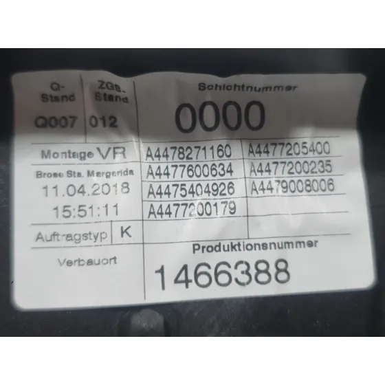 Elevalunas Delantero Derecho para Mercedes-Benz Vito Tourer (W447)