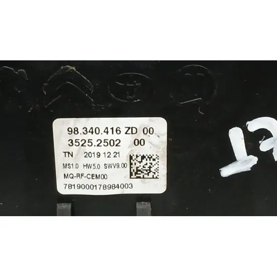 Mando Calefaccion / Aire Acondicionado para Peugeot Partner Furgoneta/Monovolumen (K9)
