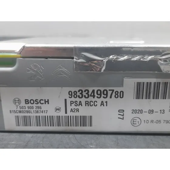Sistema Audio / Radio para Peugeot 2008 Ii (Ud_, Us_, Uy_, Uj_, Ur_, Uc_)