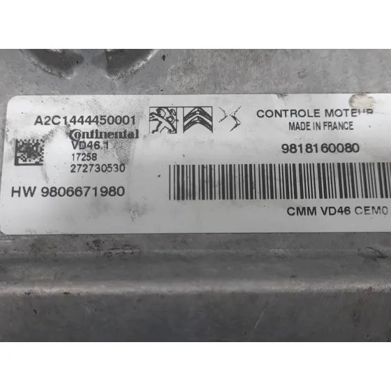 Centralita Motor Uce para Peugeot 308 Ii (Lb_, Lp_, Lw_, Lh_, L3_)