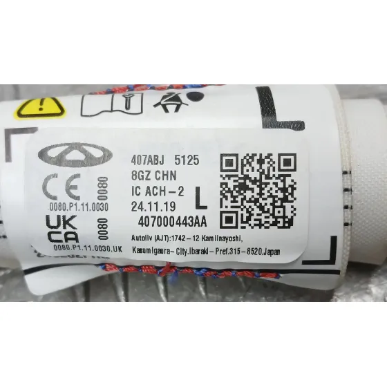 Airbag Cortina Delantero Izquierdo para Jaecoo 7 Phev