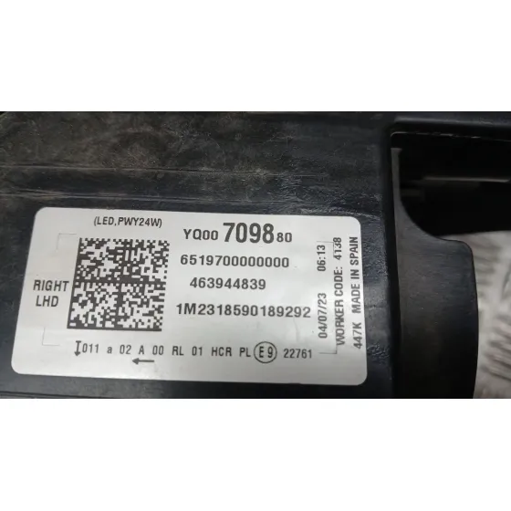 Faro Derecho para Opel Crossland X / Crossland (P17, P2Qo)