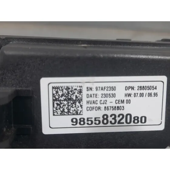 Mando Climatizador para Opel Crossland X / Crossland (P17, P2Qo)