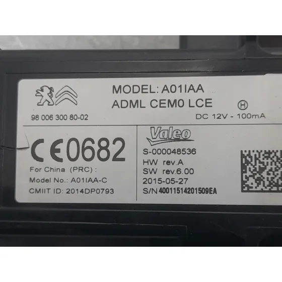 Conmutador De Arranque para Citroën C4 Picasso Ii