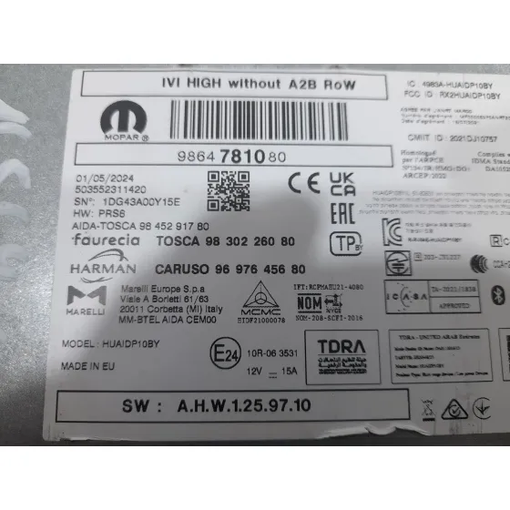 Sistema Audio / Radio para Opel Corsa F (P2Jo)