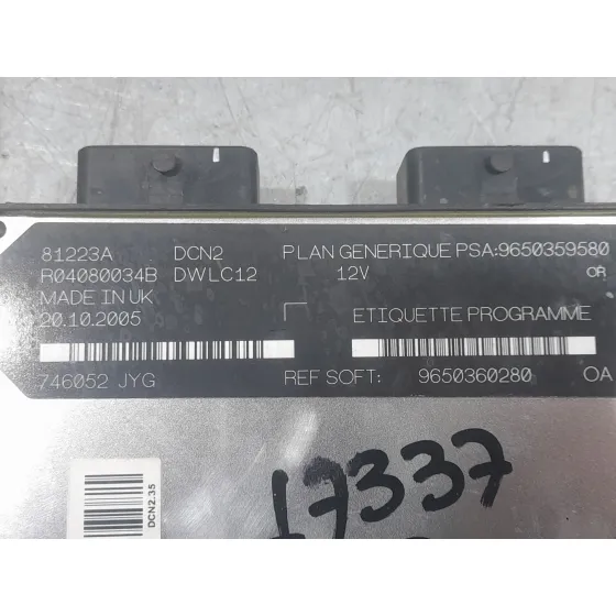 Centralita Motor Uce para Citroën Berlingo / Berlingo First Monospace (Mf_, Gjk_, Gfk_)