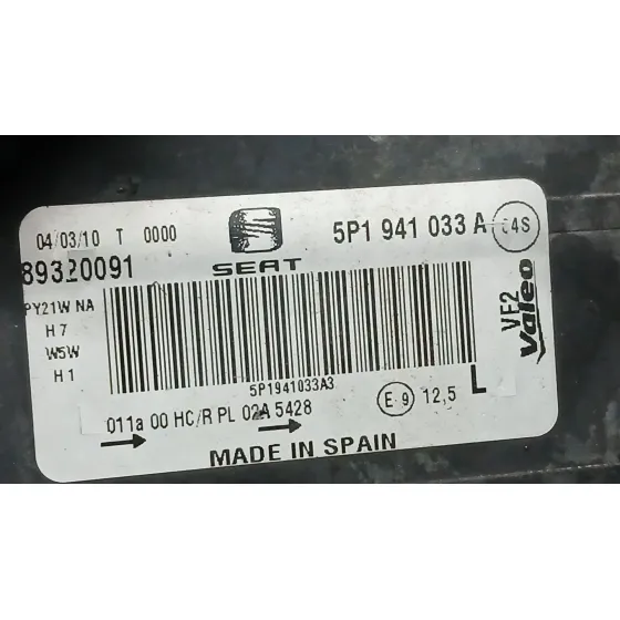 Faro Izquierdo para Seat Leon (1P1)