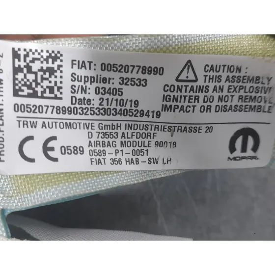 Airbag Cortina Delantero Izquierdo para Fiat Tipo Hatchback (356_, 357_)