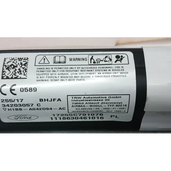 Airbag Cortina Delantero Derecho para Ford Fiesta Vii (Hj, Hf)