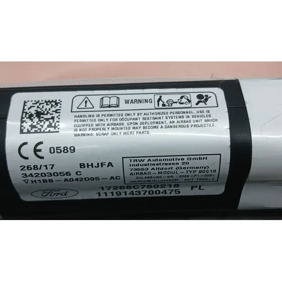 Airbag Cortina Delantero Izquierdo para Ford Fiesta Vii (Hj, Hf)