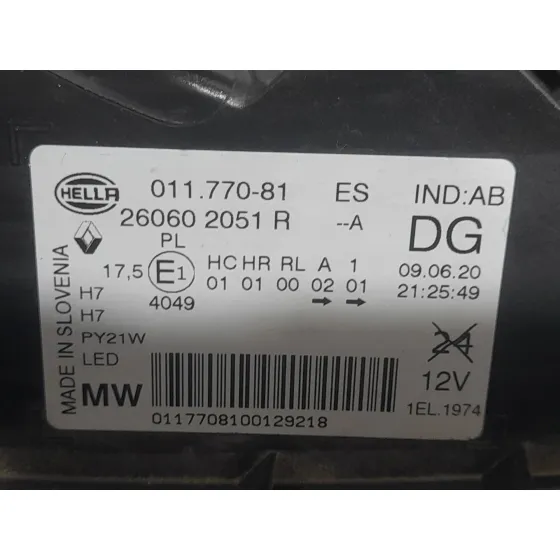 Faro Izquierdo para Renault Kadjar (Ha_, Hl_)