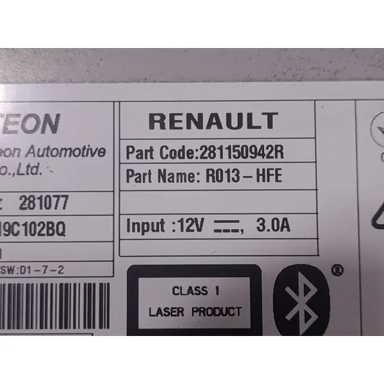 Sistema Audio / Radio Cd para Renault Kadjar (Ha_, Hl_)