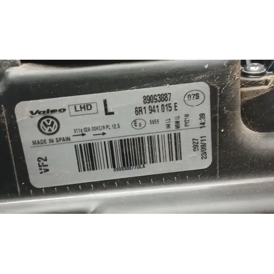 Faro Izquierdo para Volkswagen Polo V (6R1, 6C1)