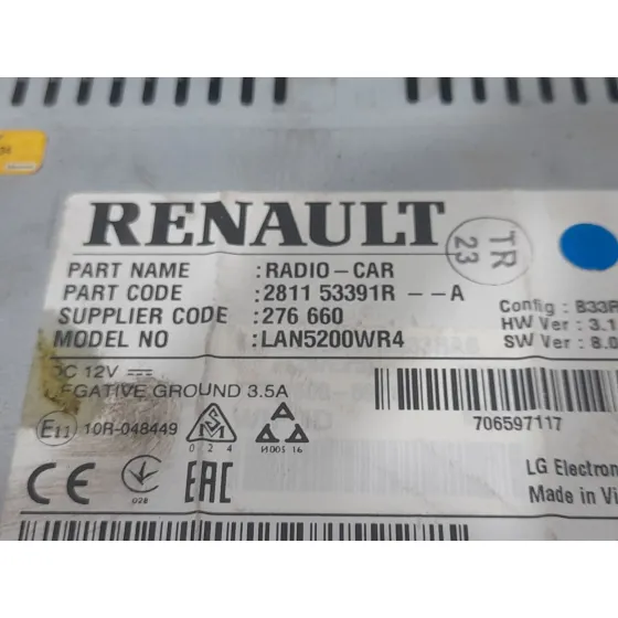 Sistema Navegacion Gps para Dacia Duster (Hs_)