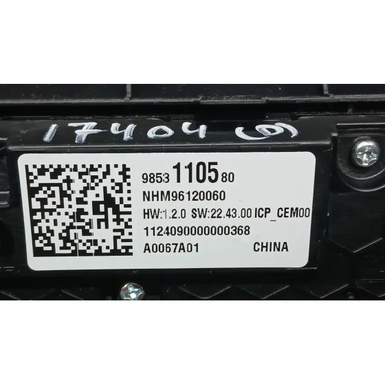 Mando Climatizador para Opel Corsa F (P2Jo)