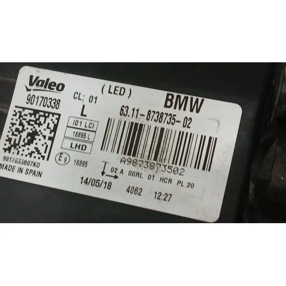 Faro Izquierdo para Bmw I3 (I01)