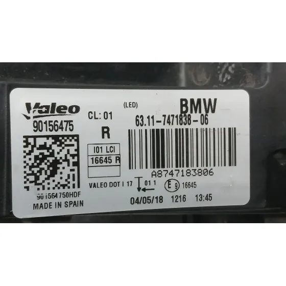 Piloto Delantero Derecho para Bmw I3 (I01)