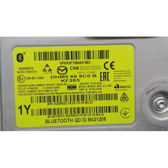 Modulo Electronico para Mazda 2 Hatchback (Dl, Dj)