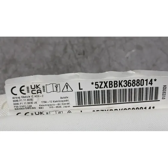 Airbag Cortina Delantero Izquierdo para Peugeot 2008 Ii (Ud_, Us_, Uy_, Uj_, Ur_, Uc_)