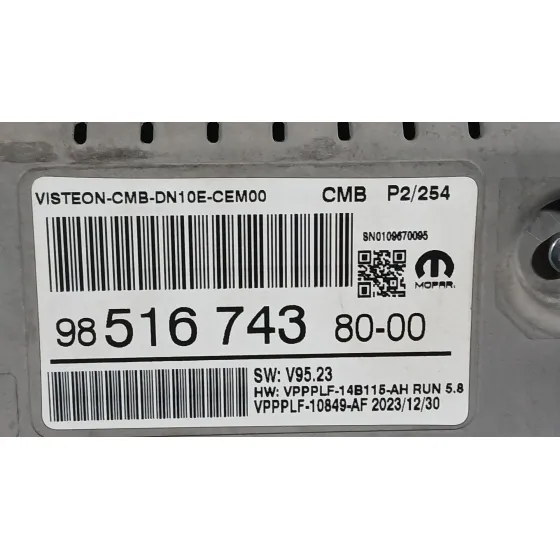 Cuadro Instrumentos para Peugeot 2008 Ii (Ud_, Us_, Uy_, Uj_, Ur_, Uc_)