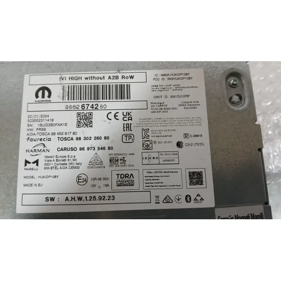 Sistema Audio / Radio para Peugeot 2008 Ii (Ud_, Us_, Uy_, Uj_, Ur_, Uc_)