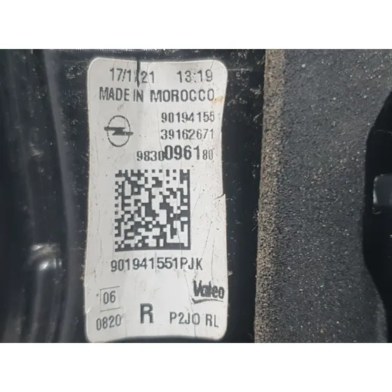 Piloto Trasero Derecho Interior para Opel Corsa F (P2Jo)