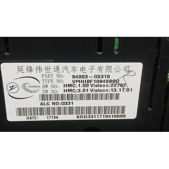 Cuadro Instrumentos para Kia Niro I (De)