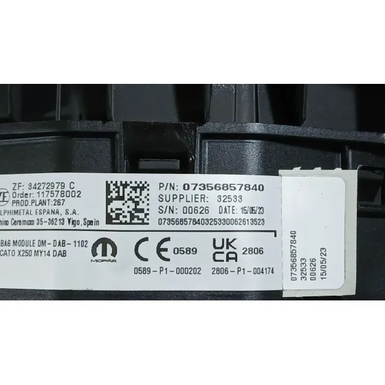 Airbag Delantero Izquierdo para Citroën Jumper Iii Furgoneta