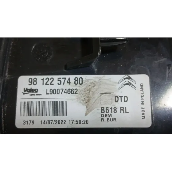 Piloto Trasero Derecho para Citroën C3 Iii (Sx)