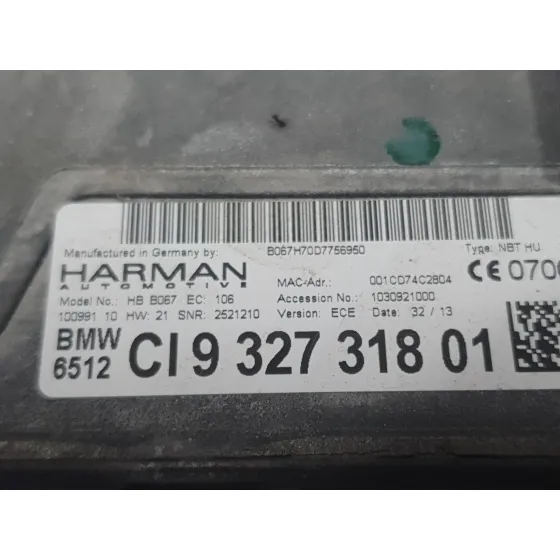 Sistema Audio / Radio Cd para Bmw 3 (F30, F80)