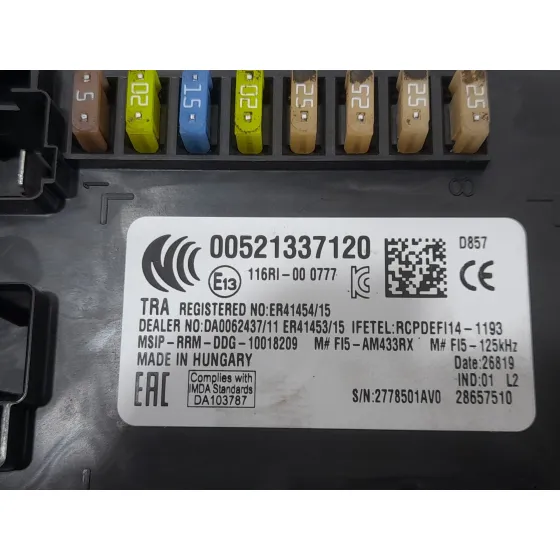 Caja Reles / Fusibles para Fiat Tipo Hatchback (356_, 357_)